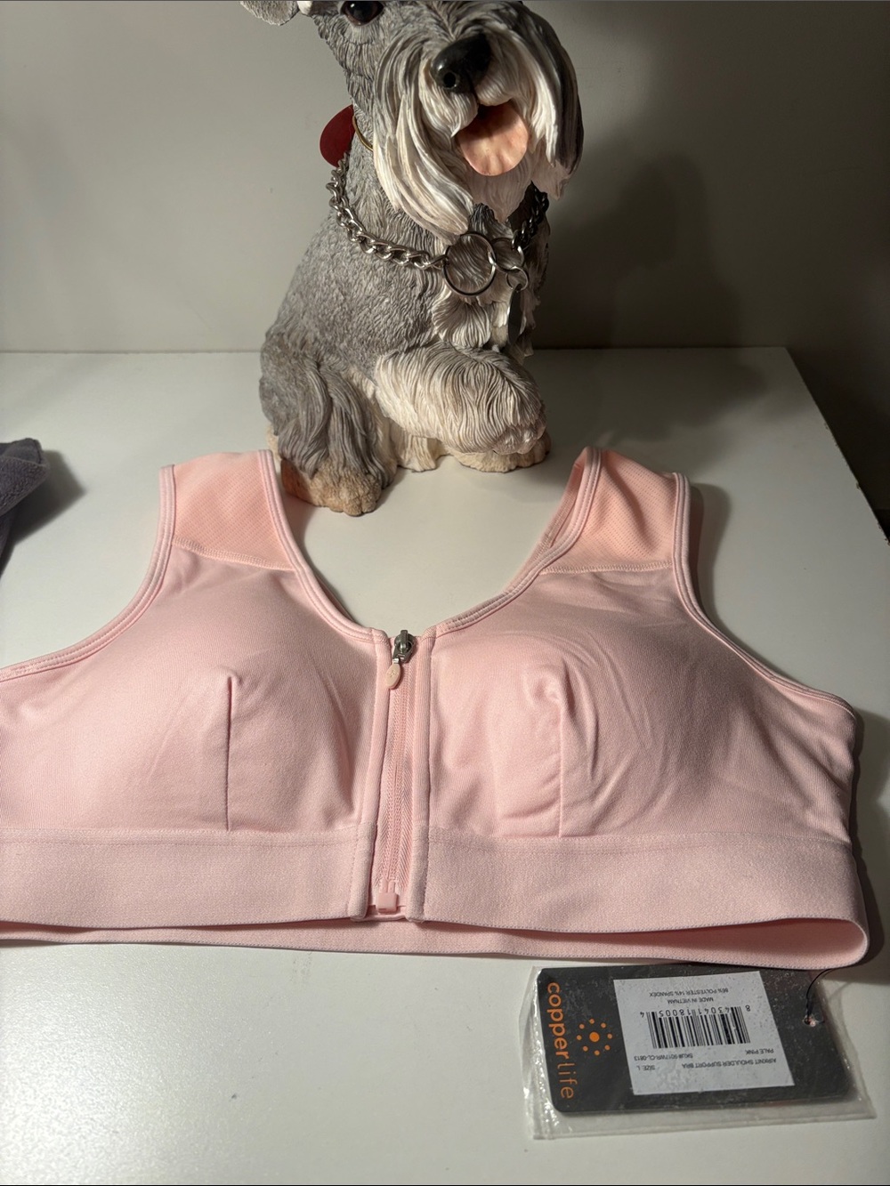 Copper life, air knit shoulder support bra